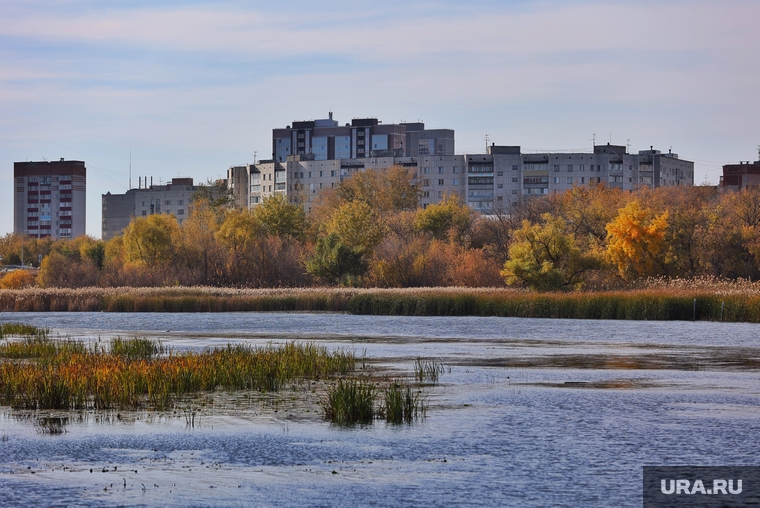 Осень. Курган, река тобол, осень