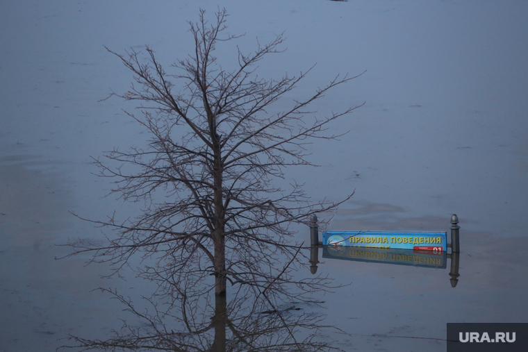 Паводок, Городской пляж. Ишим. Тюмень, половодье, ишим, паводок, наводнение, потоп, разлив