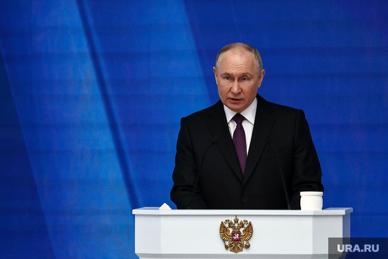 Владимир Путин на послании Федеральному Собранию РФ. Москва, путин владимир