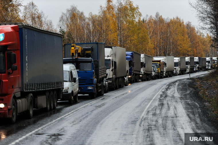 Трасса М5 Дорога Челябинск, пробка, трасса м5