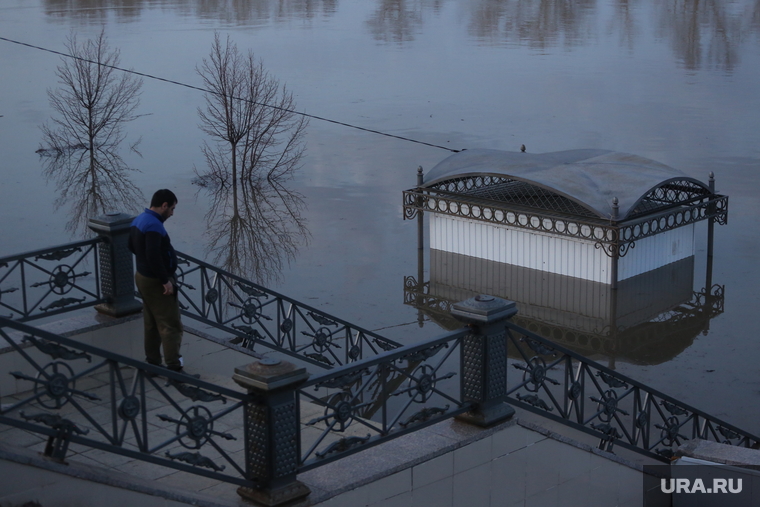 Паводок, Городской пляж. Ишим. Тюмень, половодье, ишим, паводок, наводнение, потоп, разлив