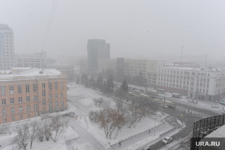 Снегопад. Челябинск, буран, погода, снегопад, климат