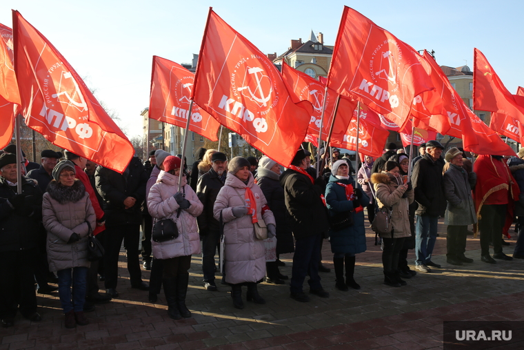 Митинг КПРФ. Тюмень , митинг коммунистов, митинг кпрф, коммунисты