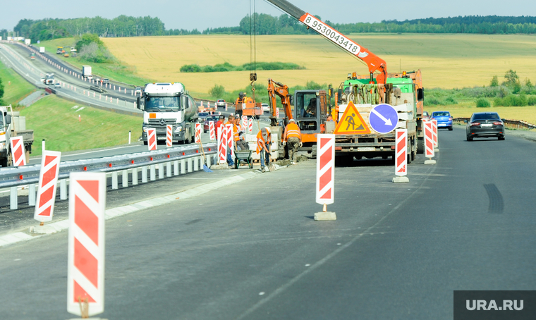 Дорога, трасса. М5. Челябинская область, дорожные работы, трасса, м5, ремонт дороги, дорога, автотранспорт, автомобильная дорога