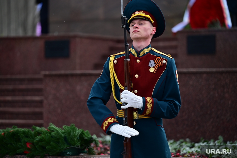 Курсант Пермского военного института войск Росгвардии в роте почетного караула