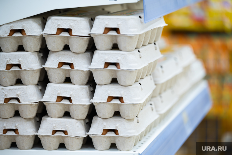 Продукты питания. Пермь, продукты, витрины, яйца, стелажи, магазин