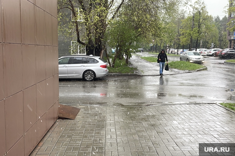 Снегопад. Челябинск, снегопад