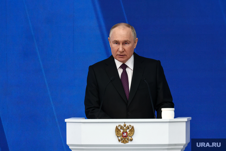 Владимир Путин на послании Федеральному Собранию РФ. Москва, путин владимир
