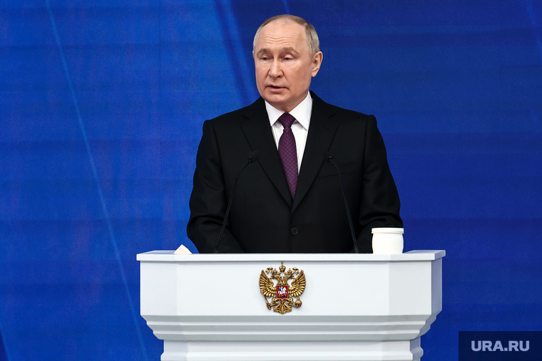 Владимир Путин на послании Федеральному Собранию РФ. Москва, путин владимир