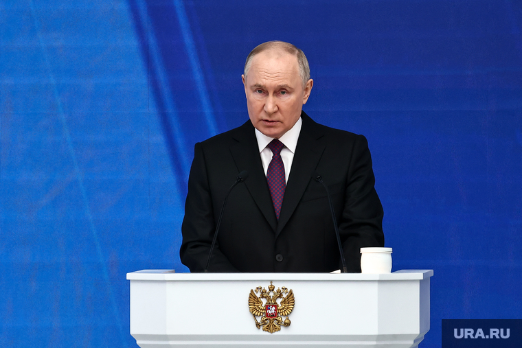 Владимир Путин на послании Федеральному Собранию РФ. Москва, путин владимир