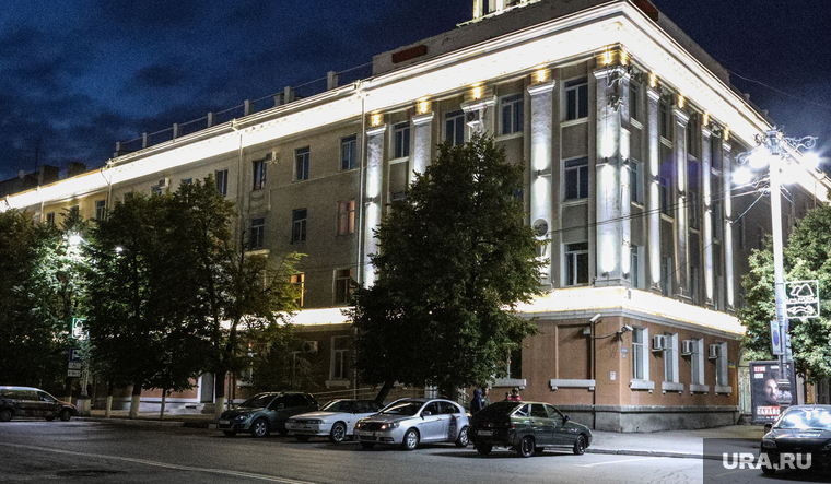Подсветка на улицах Кургана. Курган, вечернее освещение, иллюминация, город курган, подсветка, улицы кургана