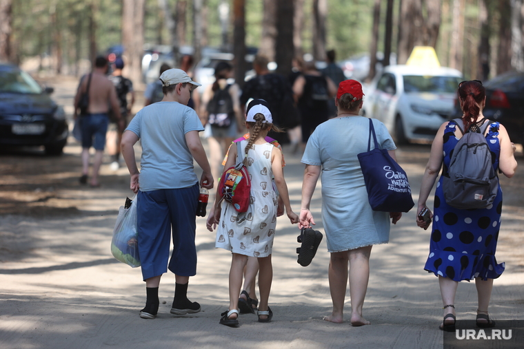 Водоросли на пляже Голубые озера. Курган , летний лагерь