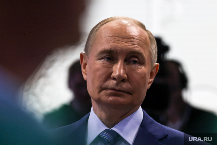 Владимир Путин на выставке "Россия" на ВДНХ. Москва, путин владимир