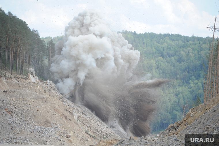 Строительство автодороги М5. Росавтодор, Упрдор Южный Урал. Челябинск, взрыв