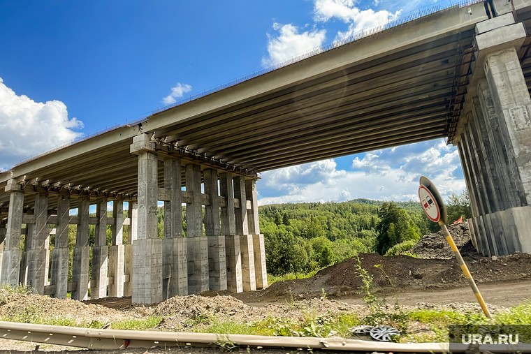 Строительство автодороги М5. Росавтодор, Упрдор Южный Урал. Челябинск, мост
