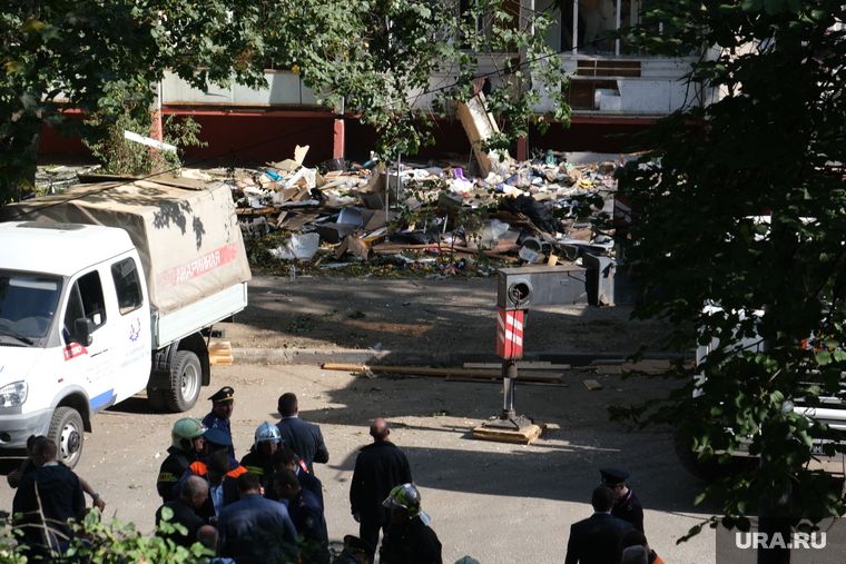 Взрыв газа в жилом доме в г. Балашиха. Москва, последствия взрыва, обломки дома