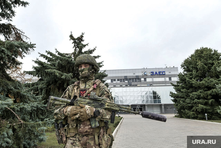 МАГАТЭ на ЗАЭС. Энергодар, силовики, армия, военные, вежливые люди, спецназ, солдат, спецура, заэс, магатэ, запорожская атомная электростанция, блок-пост, силы специальных операций
