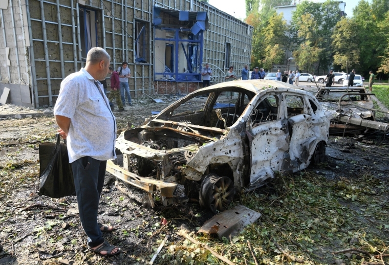 Последствия украинского обстрела Курска. Помощь оказывали, в том числе и добровольцы