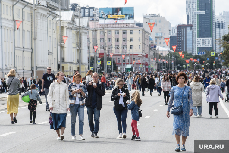 Центр города в разгар праздника