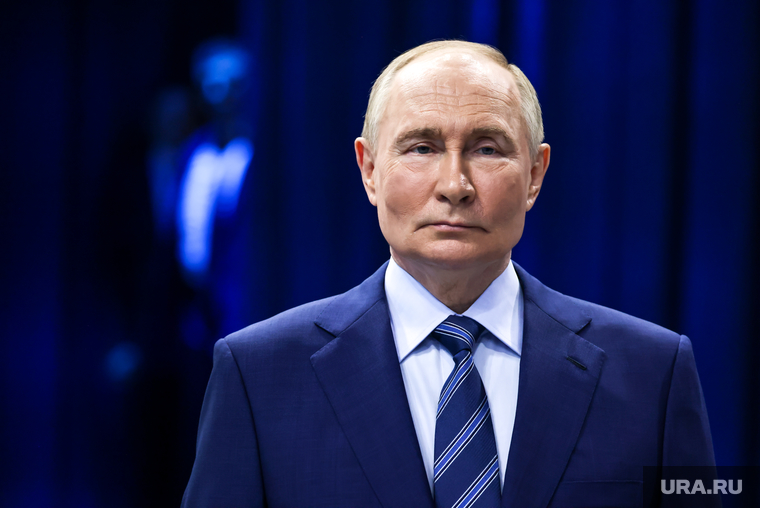 Владимир Путин на выставке "Россия" на ВДНХ. Москва, путин владимир
