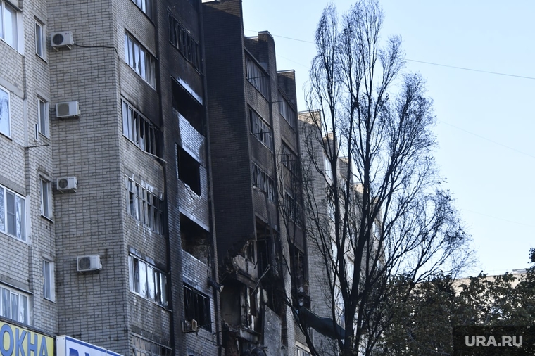 Ейск, дом, пострадавший в результате падения самолета. Ейск, ейск