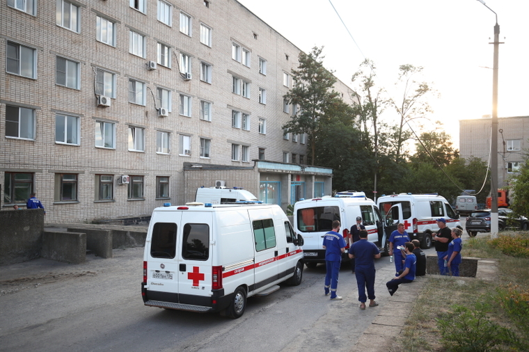Больница, куда привезли пострадавших из исправительной колонии № 19 в Волгоградской области