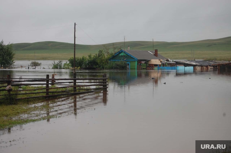 Клипарт. Челябинск, деревня, село, наводнение, потоп