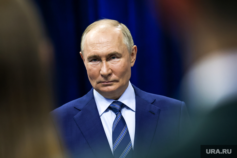Владимир Путин на выставке "Россия" на ВДНХ. Москва, путин владимир