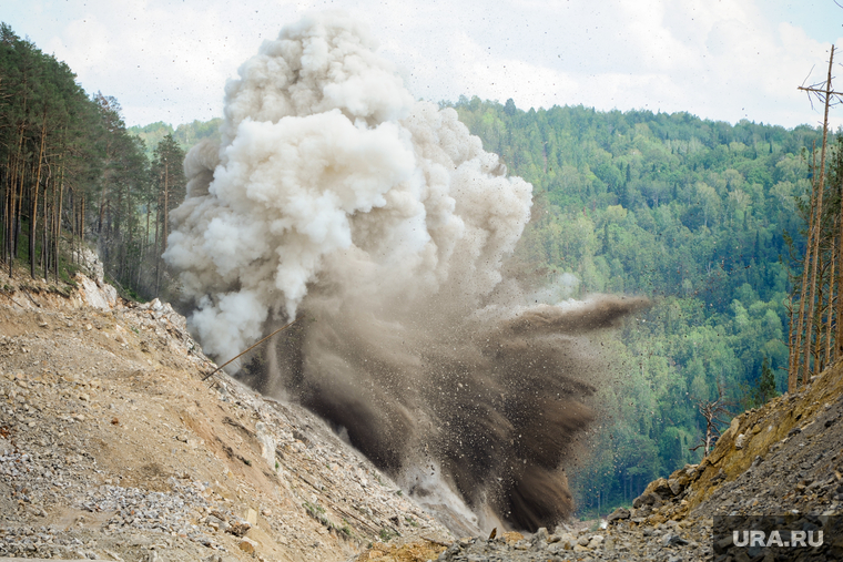 Строительство автодороги М5. Росавтодор, Упрдор Южный Урал. Челябинск, взрыв