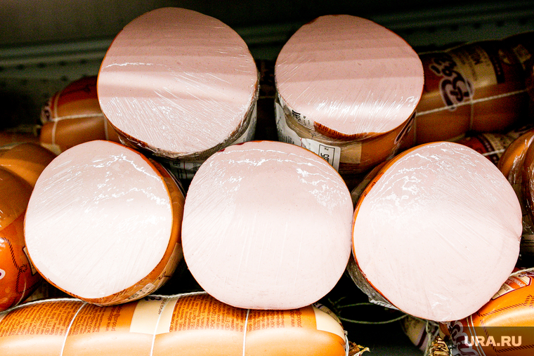 Продукты, овощи и фрукты. Тюмень, торговля, колбаса, вареная колбаса