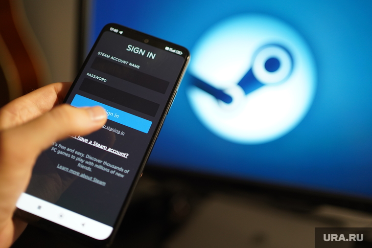 Приложение Steam на телефоне. Москва