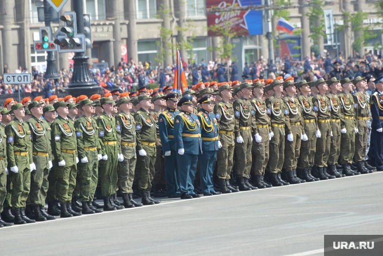 День Победы. Челябинск, армия, военные, солдаты, офицеры, вооруженные силы, строй, вс рф, празднование 9 мая