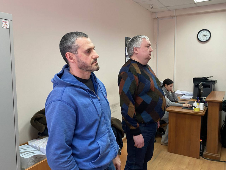 Вадим Лукач (в синем) и Олег Молотилов