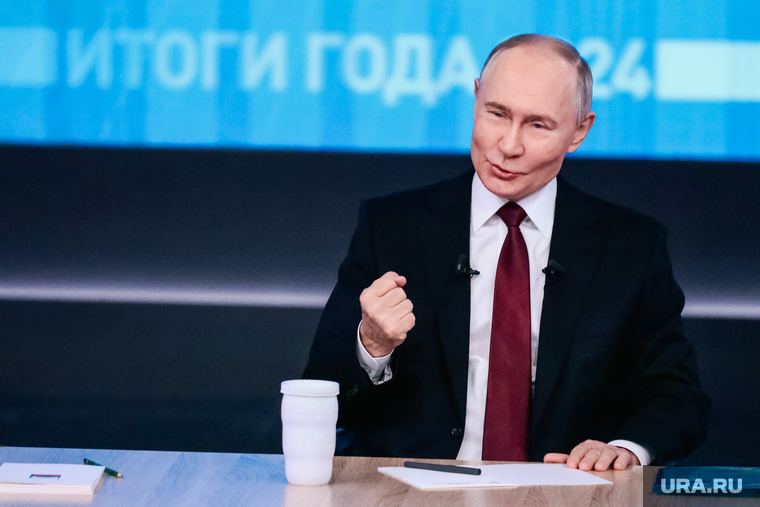 Прямая линия "Итоги 2024 года" с Президентом РФ Владимиром Путиным. Москва, путин владимир