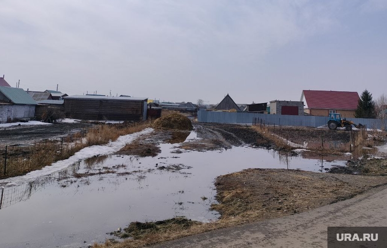 паводок в поселке Остроленский. Челябинск, паводок