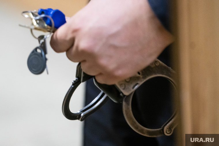 Мера пресечения обвиняемым в похищении, понуждении к действиям сексуального характера и хулиганстве. Свердловская область, Каменск-Уральский , арест, суд, мера пресечения, наручники, судебное заседание, ограничение свободы, конвой в зале суда, конвой в суде