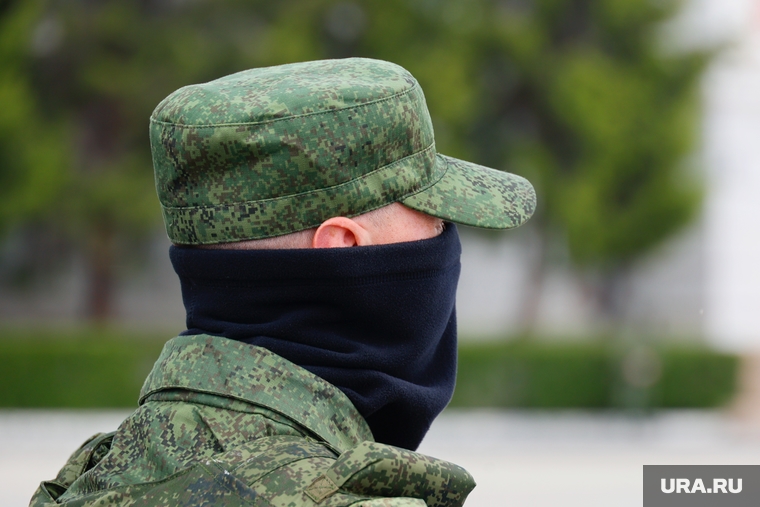 Репетиция парада на площади Ленина. Курган, военная форма