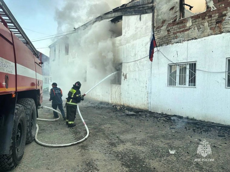 Пожарные локализовали возгорание в Дагестане