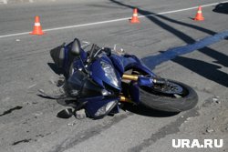 В Мегионе произошло ДТП с мотоциклом