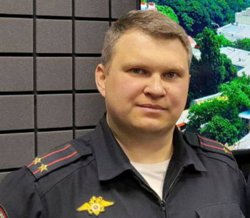 Денис Корнеев во время записи подкаста в Ставрополе