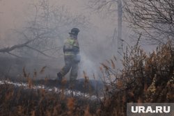 Пелих участвовал в ликвидации лесных пожаров