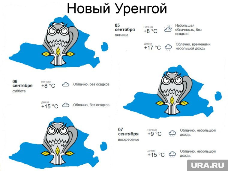 Прогноз погоды в Новом Уренгое