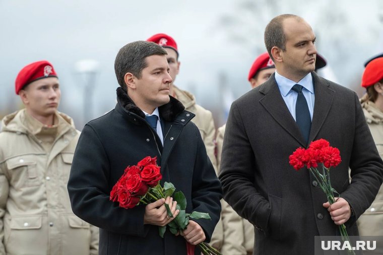 Губернатор ЯНАО Дмитрий Артюхов с замглавы Салехарда Андреем Барышниковым