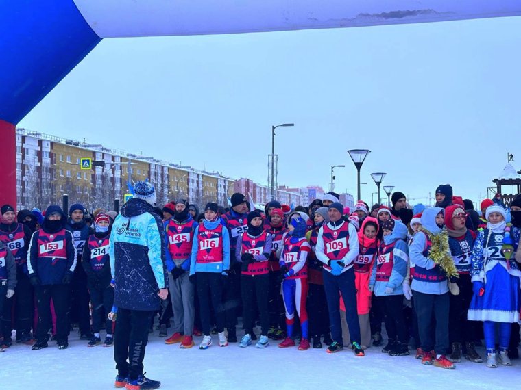 Новогодняя пробежка в Новом Уренгое