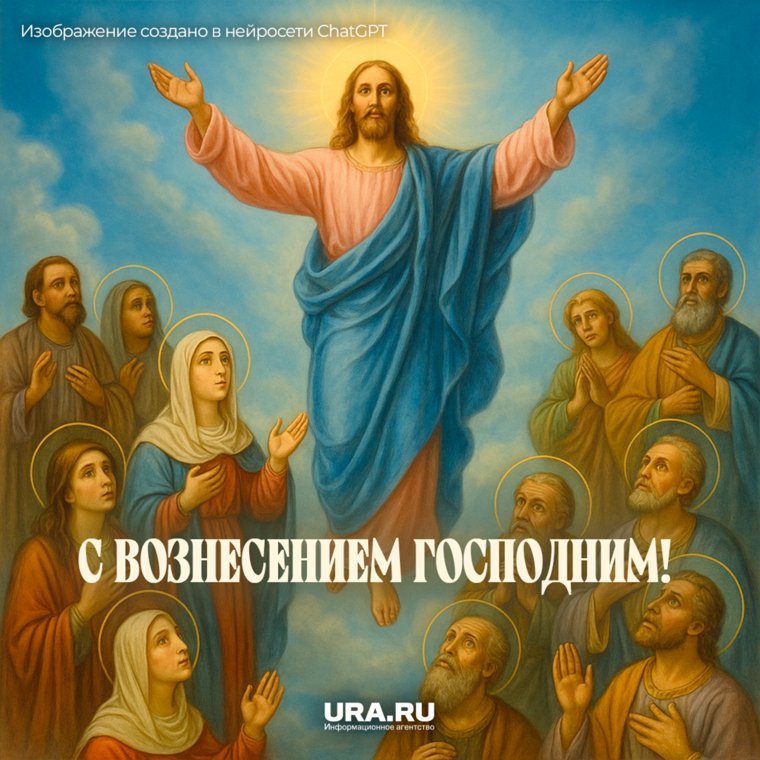 На Вознесение принято украшать церковные алтари и дома ветвями зелёных деревьев — символом жизни и обновления