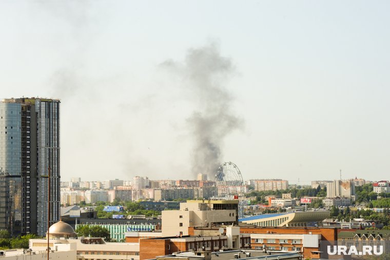 Пожар вспыхнул на северо-западе Челябинска