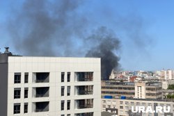 Дым виден издалека в Кургане (архивное фото)