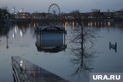 Набережную в Ишиме затопило во время паводка 