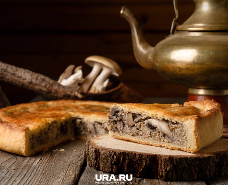Приготовление пирога с гречневой кашей, луком и грибами обойдется в 289,52 рубля