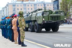 Реактивная система залпового огня «Торнадо-Г» на Параде Победы в Перми